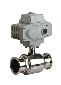 Electric Sanitary Tri Clamp Stainless Steel 2 Way Ball Valve